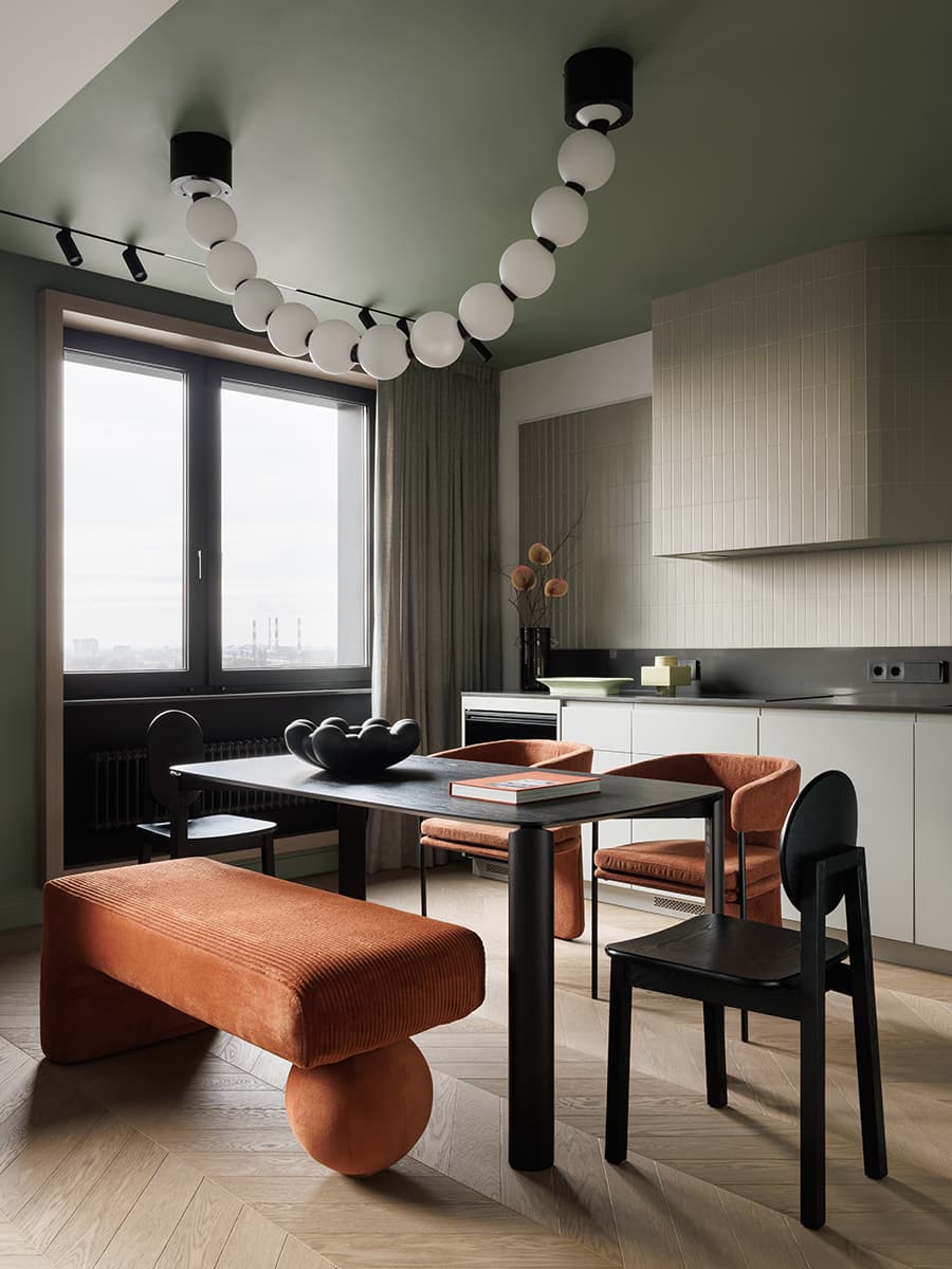 Игра геометрии в квартире с квадратными окнами — проект студии VI-interiors