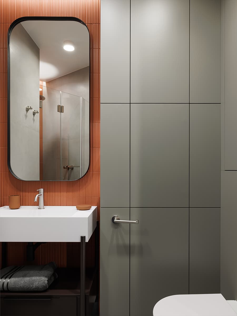 Игра геометрии в квартире с квадратными окнами — проект студии VI-interiors