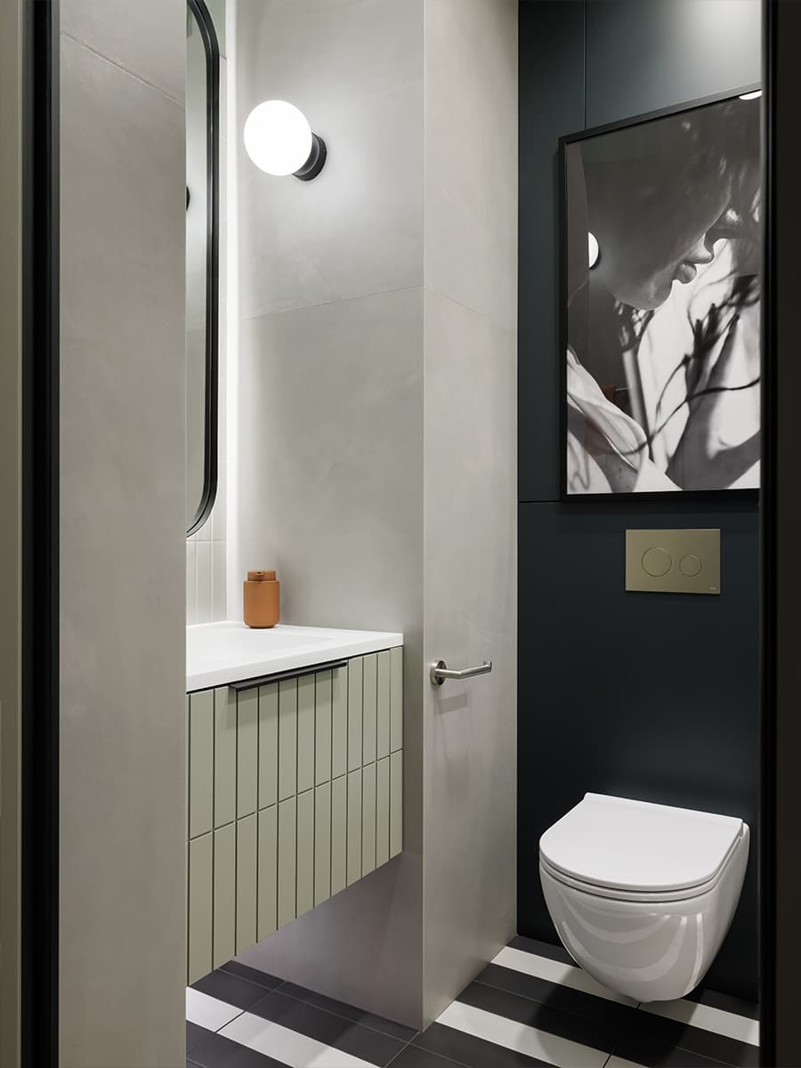 Игра геометрии в квартире с квадратными окнами — проект студии VI-interiors