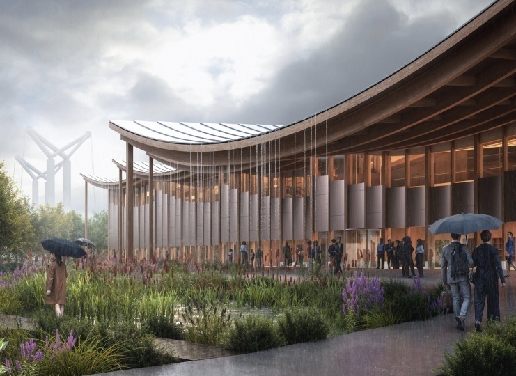 Студия BIG показала проект конференц-центра в Руане