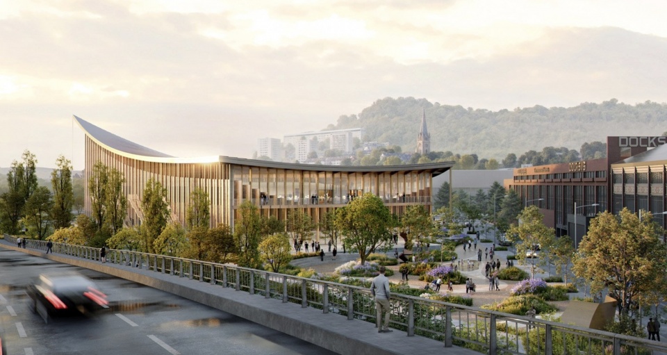 Студия BIG показала проект конференц-центра в Руане