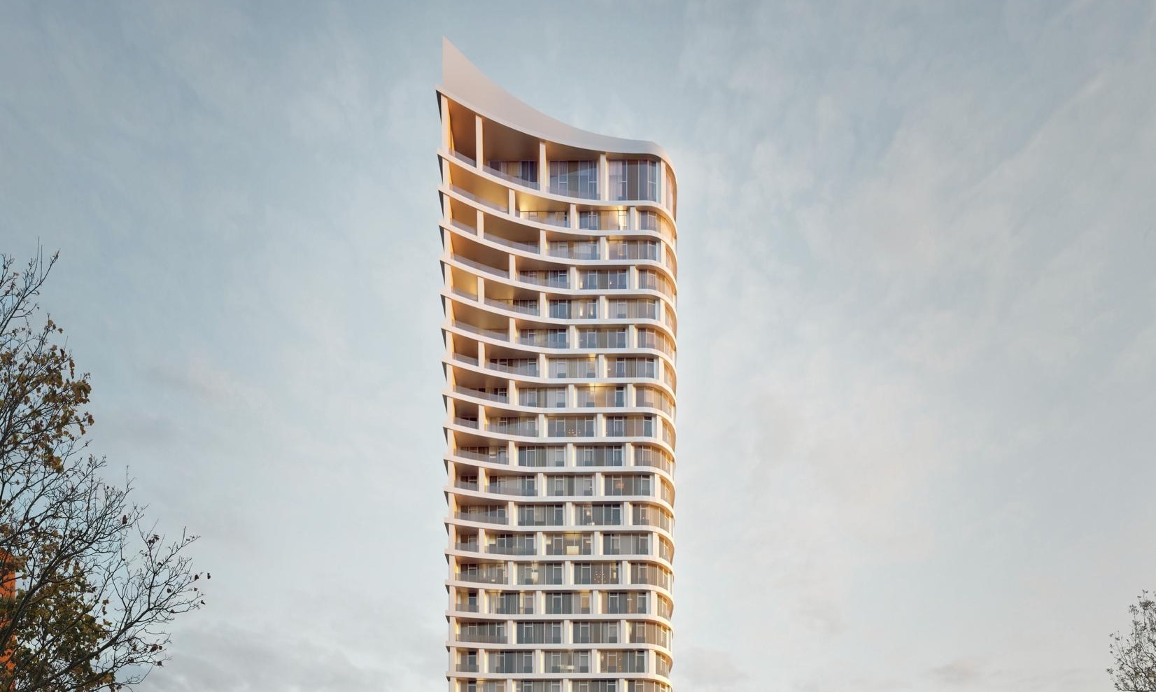 В Москве построят башню бионической формы по проекту бюро WALL В Москве построят башню бионической формы по проекту бюро WALL