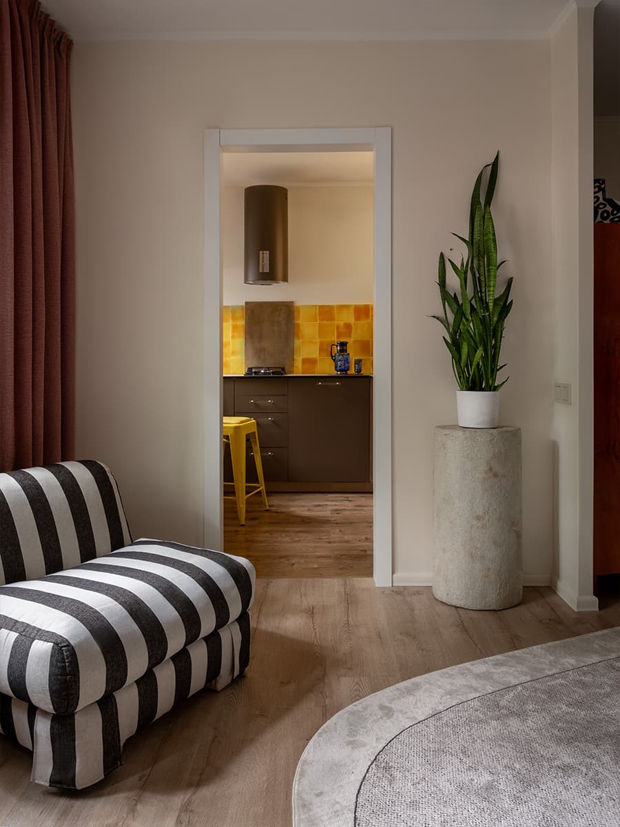 Эклектичный интерьер небольшой квартиры для творческой семьи — проект Анастасии Дуленко