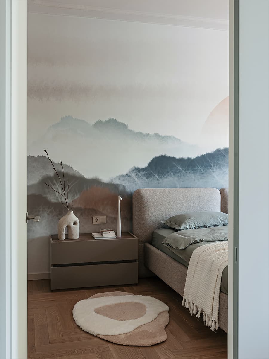 Глубокие природные тона и отсылки к Азии в интерьере квартиры в Минске — проект Марии Зайцевой