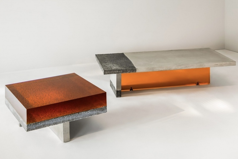 Draga & Aurel показали коллекцию мебели из муранского стекла, смолы и бетона