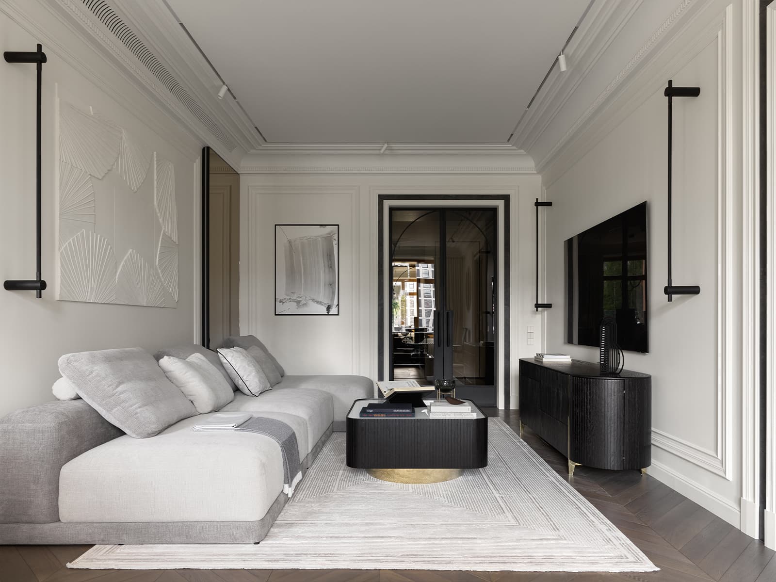 Яркие акценты и отсылки к классике в интерьере семейной квартиры — проект студии AA Design