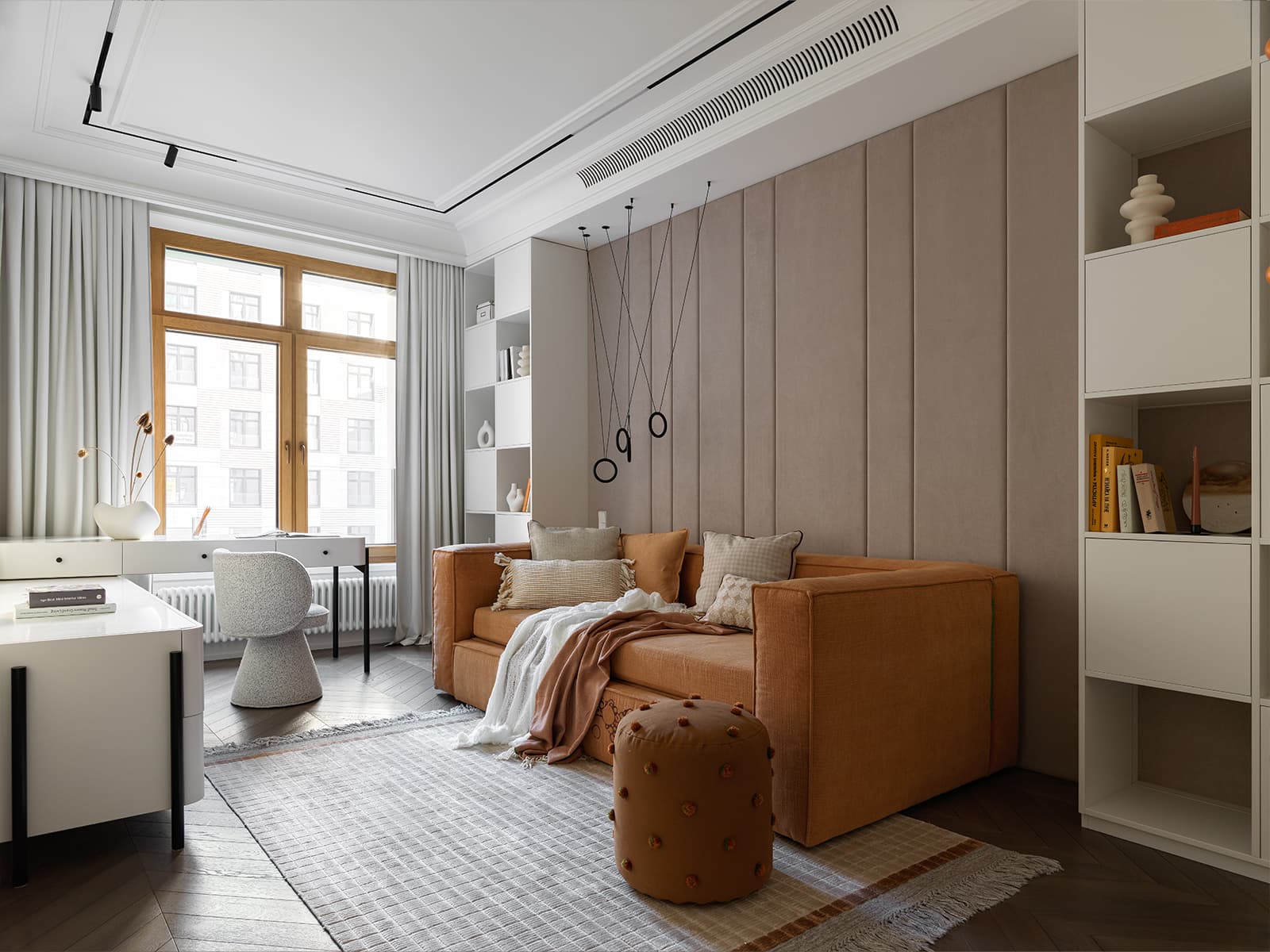 Яркие акценты и отсылки к классике в интерьере семейной квартиры — проект студии AA Design