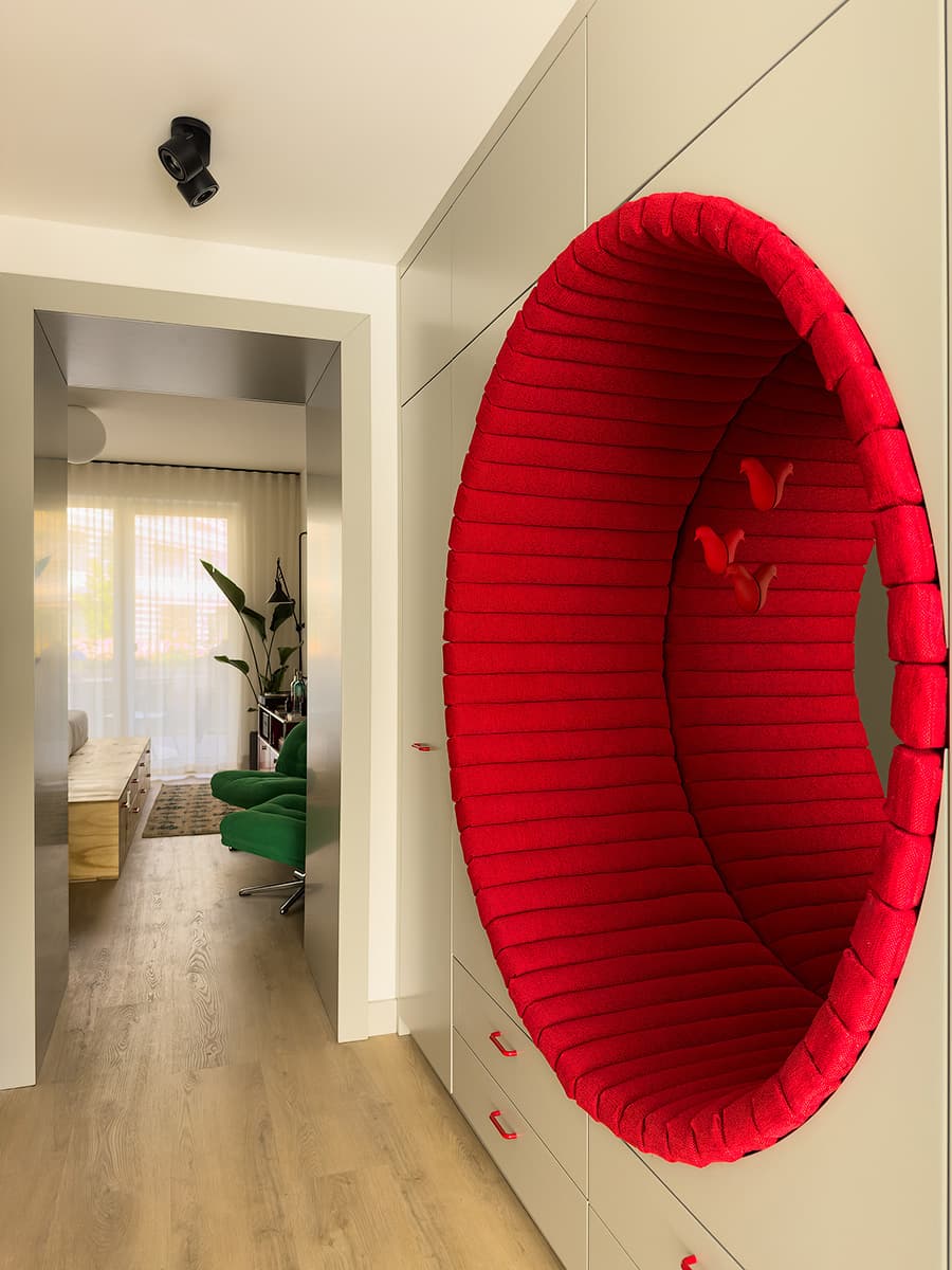 Практичный интерьер небольшой квартиры с собственным палисадником — проект дизайн-студии ANCconcept