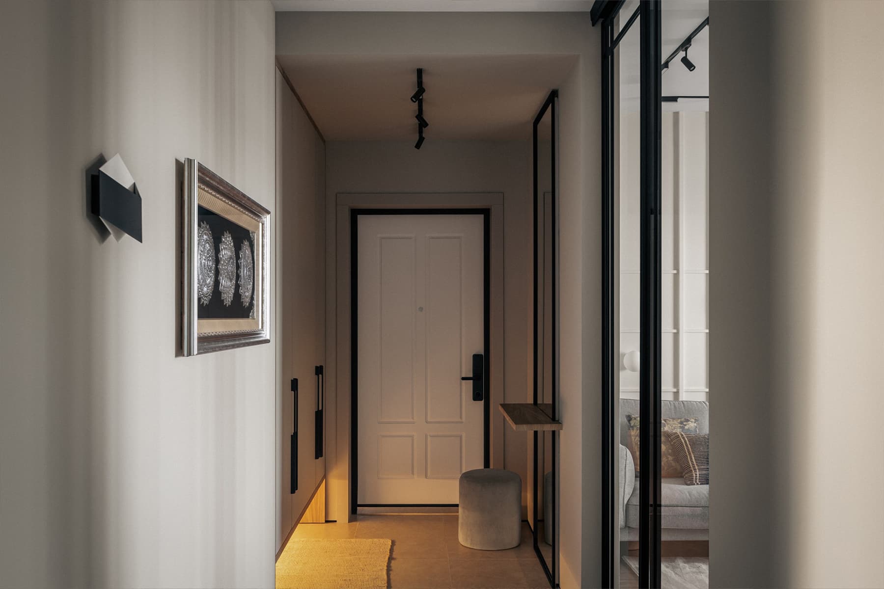 Чистые цвета и ощущение простота в интерьере «мужской» квартиры — проект студии Laura Interiors