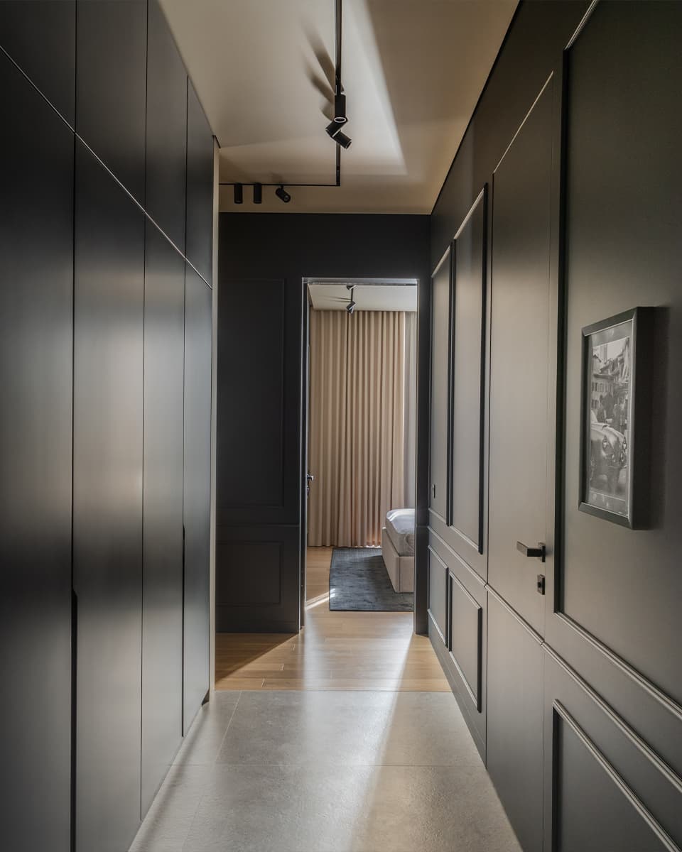 Цветовые переходы и легкие контрасты в интерьере квартиры для семьи — проект Анны и Максима Илющенко