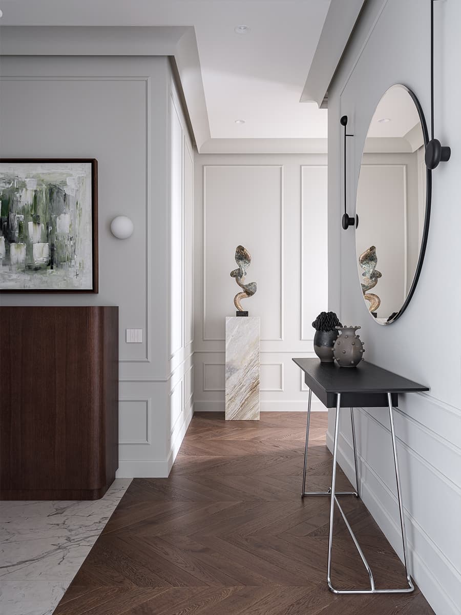 Элегантный интерьер с тонкими отсылками к классическому стилю — проект Кати Гербер