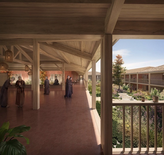 MVRDV преобразит буддийский монастырь во Франции