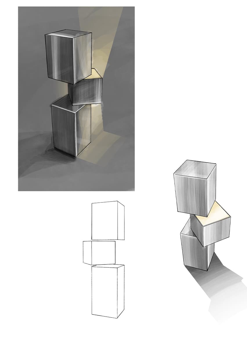 Коллекция Neman студии 55°45′. Эскизы