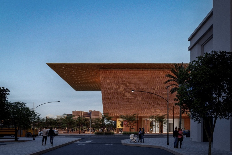Kéré Architecture и SOM показали проект художественного музея в Лас-Вегасе