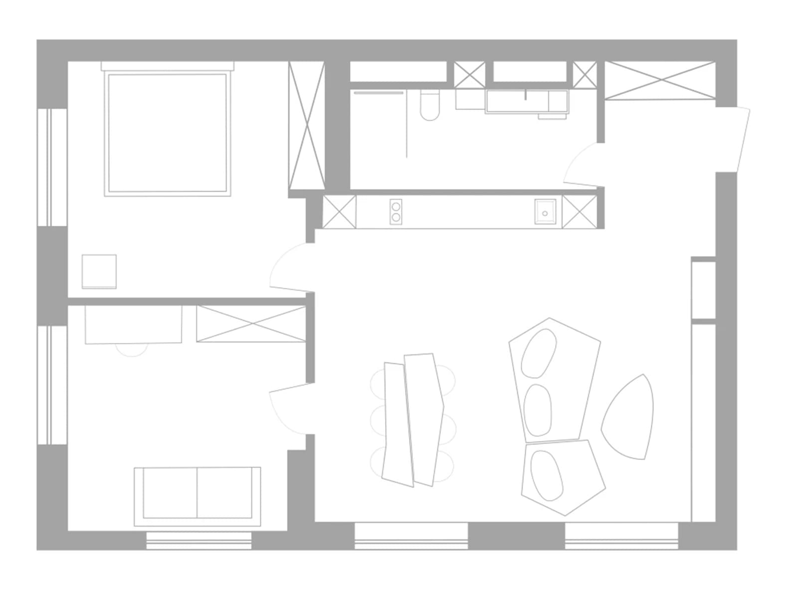 Монохромная палитра и авторские предметы в интерьере квартиры в Минске — проект Влада Кудина