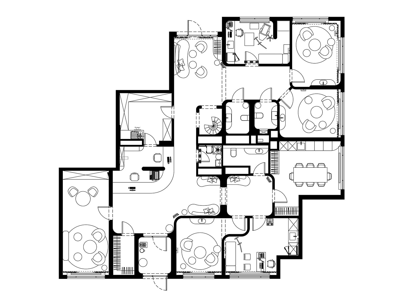 Визуальный покой и нейтральная палитра в интерьере клиники — проект Александры Бурмистровой