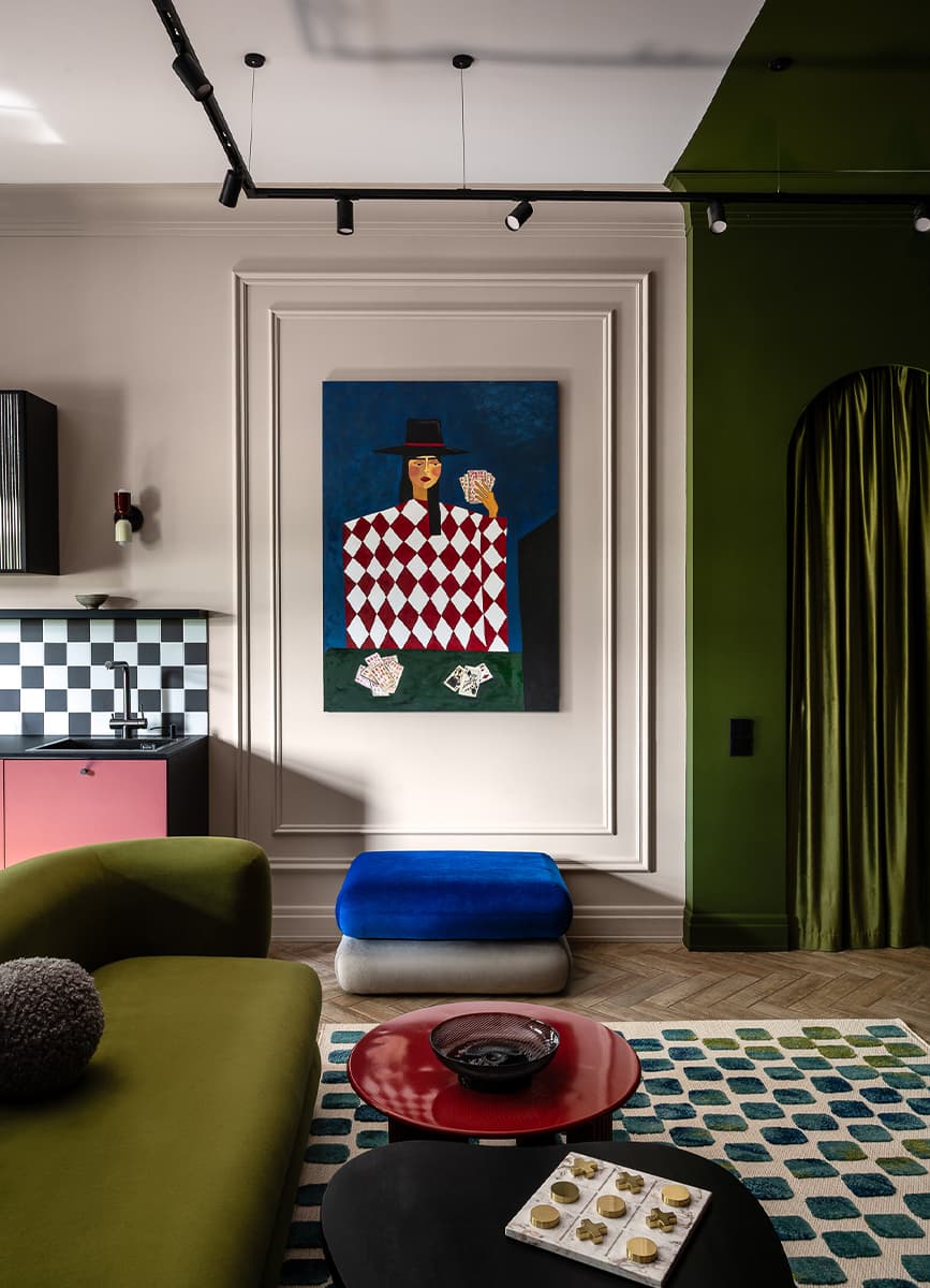 Бескомпромиссный красный в интерьере пространства для мероприятий — проект студии The Key