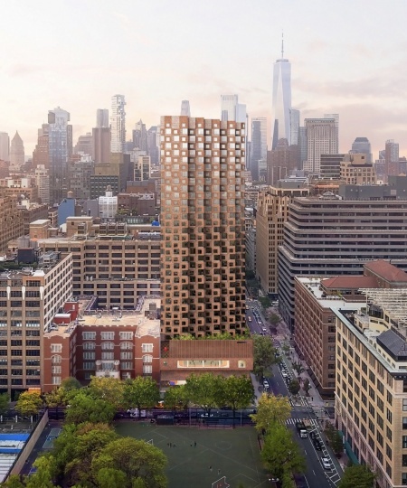 Herzog & de Meuron показали проект доступного жилья в Нью-Йорке
