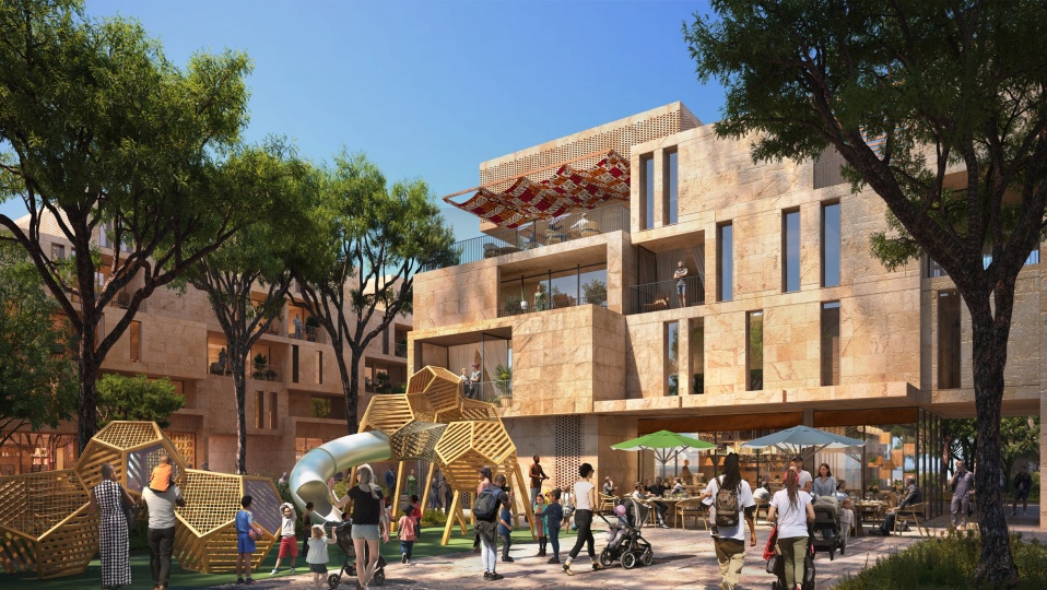 Foster + Partners показали проект аэротрополиса в Анголе