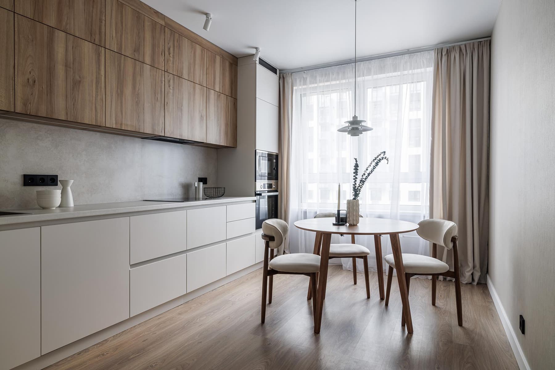 Сдержанный интерьер квартиры для молодой пары — проект Елизаветы Краснопёровой