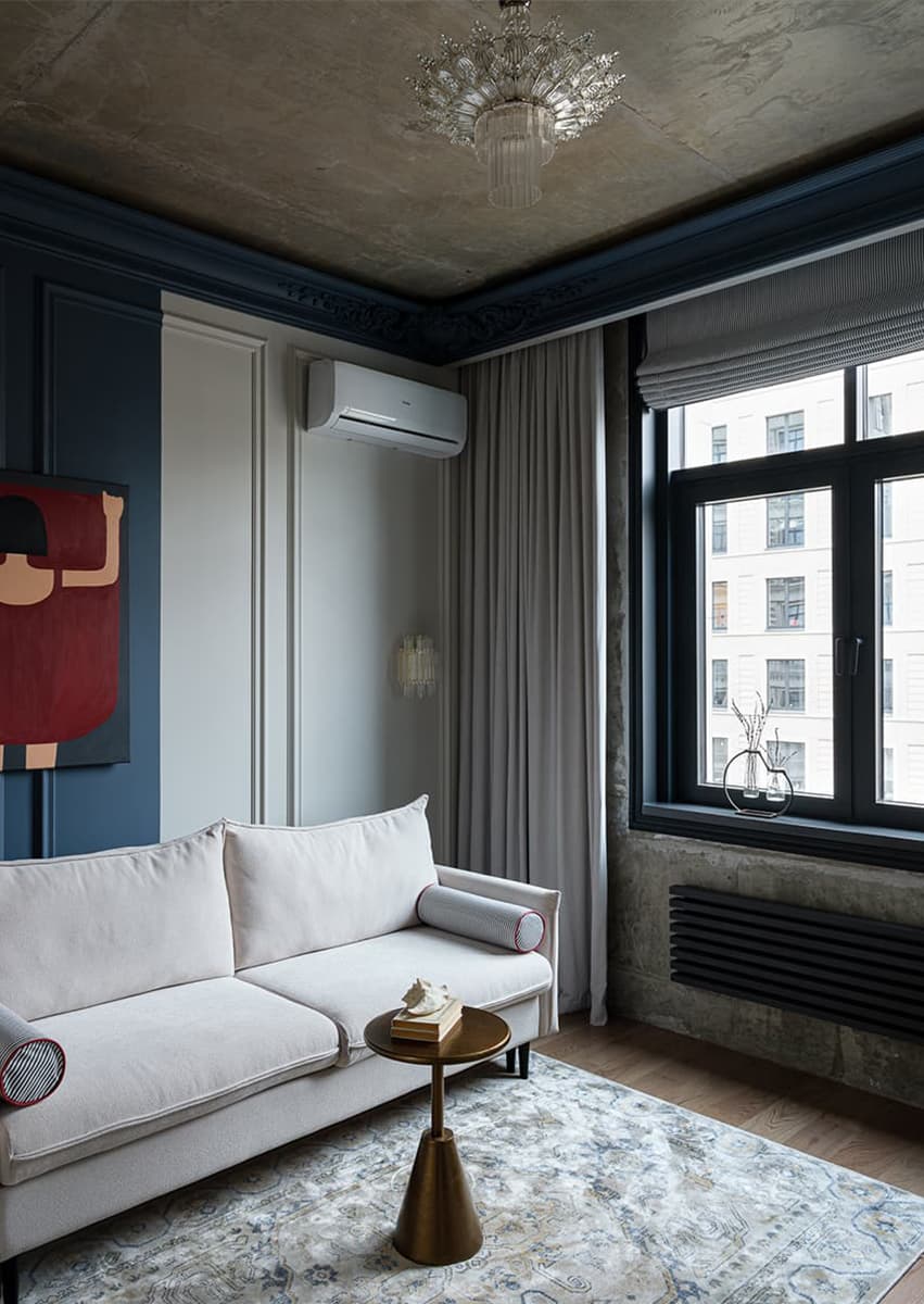 Интерьеры с винтажной мебелью и светом