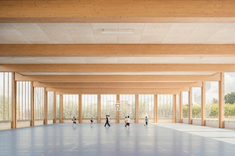 Бюро Le Penhuel & Associés построило школу во Франции из биоматериалов