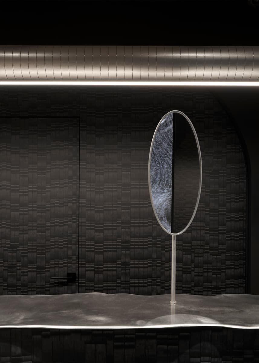 Интерьер камерного шоурума бренда украшений — проект студии Muno.Design