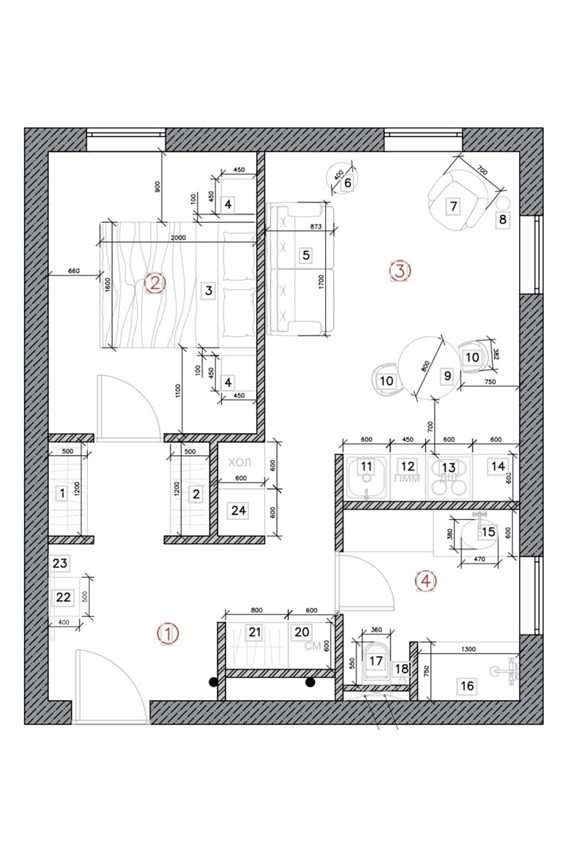 нтерьер квартиры с будуарной атмосферой — проект Ольги Поволоцкой