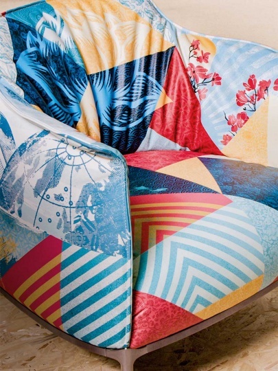 Художник Шепард Фейри переосмыслил кресло Archibald для ​Poltrona Frau