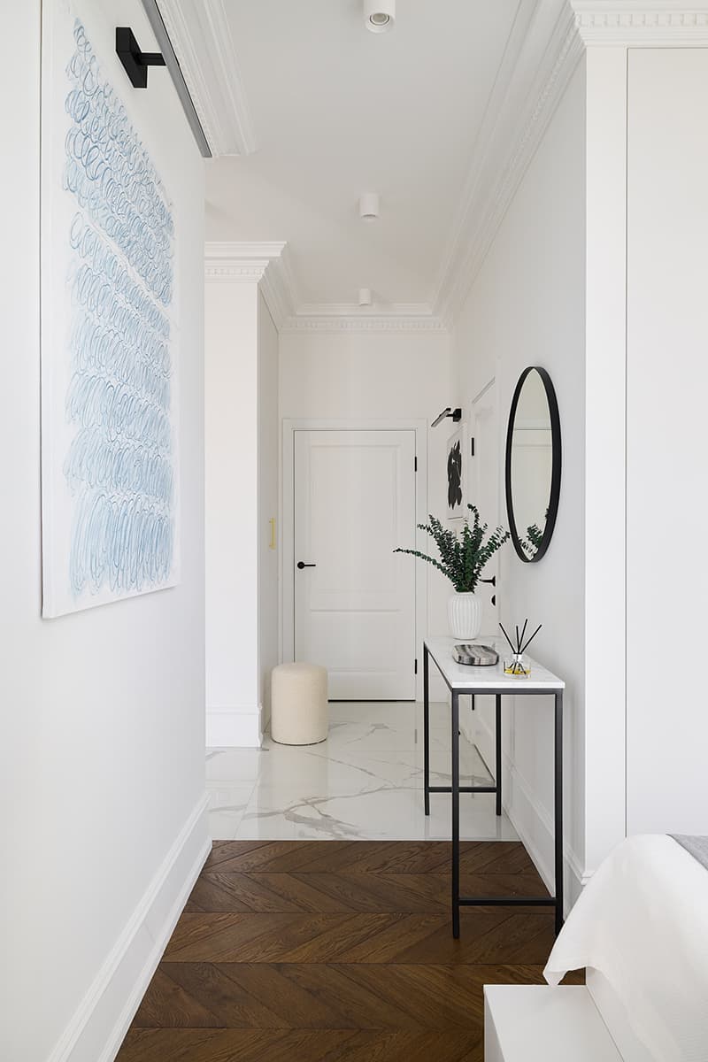 Интерьер небольшой квартиры на набережной Черной речки — проект Милы Моргунян