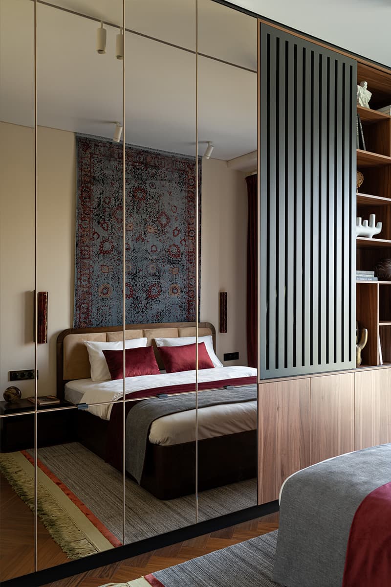 Эклектичный декор в интерьере квартиры с видом на Москва-Сити — проект Любови Вербах