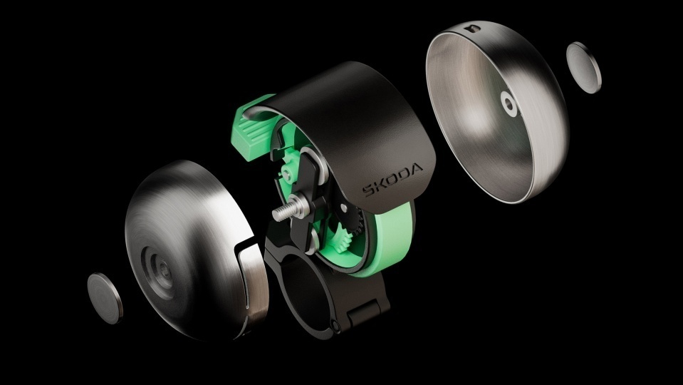 Škoda показала велозвонок, который слышно даже в шумоподавляющих наушниках