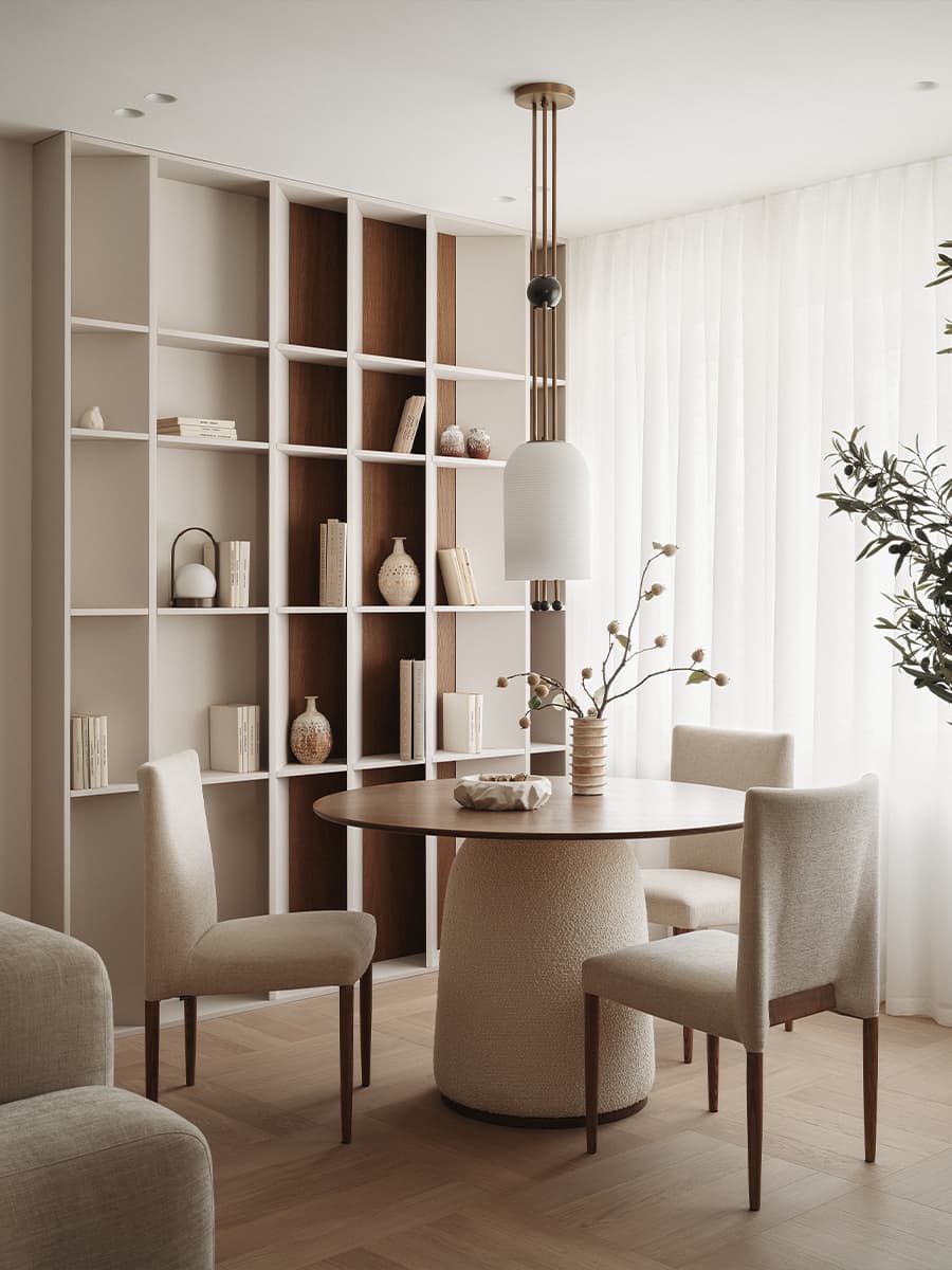 Акцентная синяя спальня в интерьере квартиры в доме 1940-х годов — проект Shilova Studio