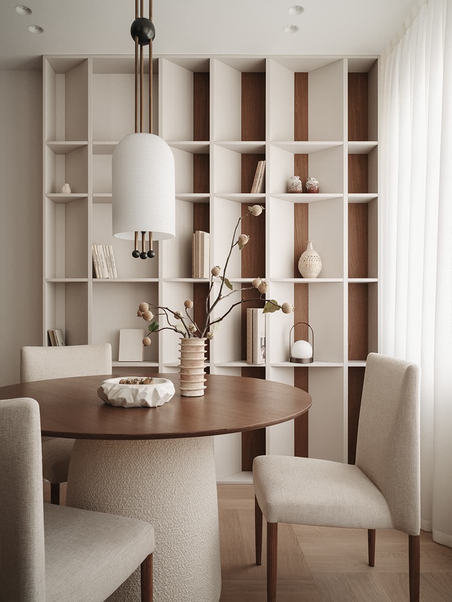 Акцентная синяя спальня в интерьере квартиры в доме 1940-х годов — проект Shilova Studio