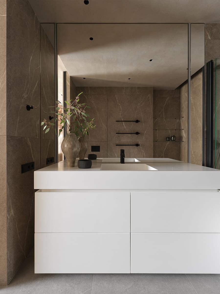 Теплые тона в интерьере бутиковой квартиры — проект архитектурной студии A&ES