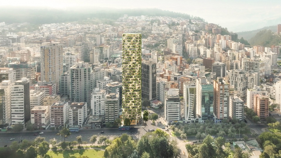 В Кито построят жилой небоскреб с «керамической» текстурой