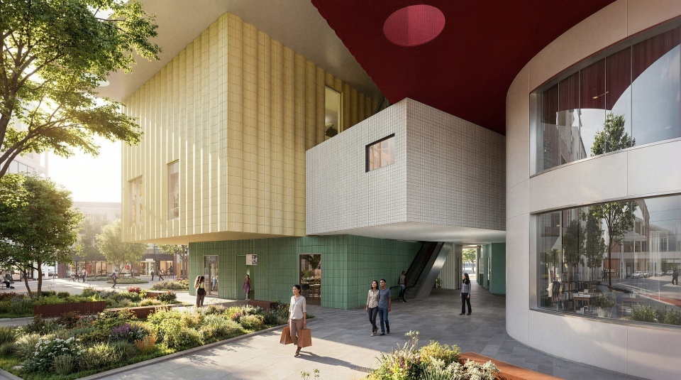 MVRDV спроектировали культурный комплекс из цветных блоков