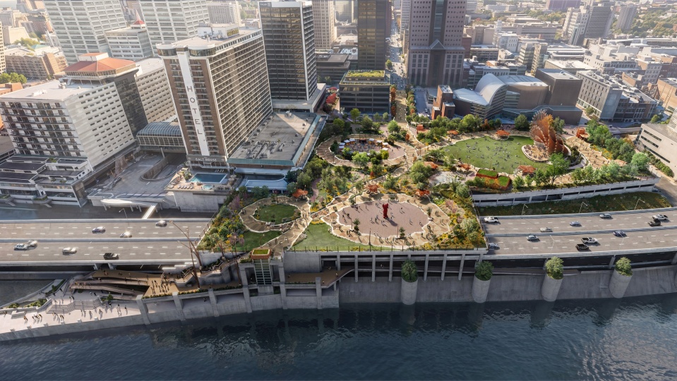 Heatherwick Studio построит парк на эстакаде в Луисвилле