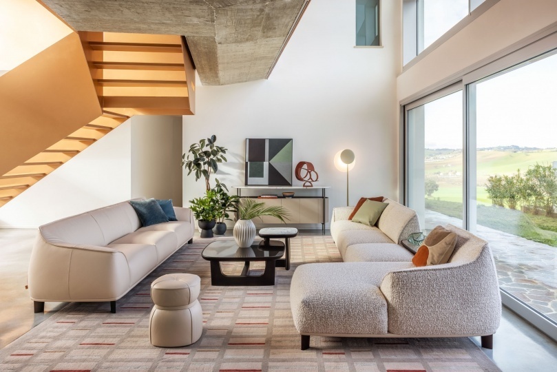Archibald Sofa System: эволюция коллекции Archibald от Poltrona Frau и Жан-Мари Массо