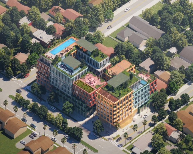 Архитекторы MVRDV спроектировали красочное здание в Майами
