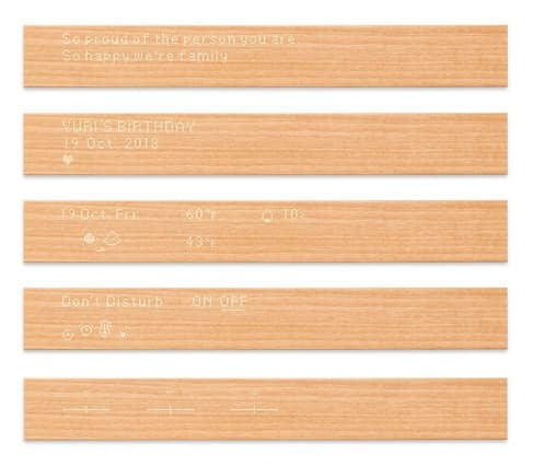 Дизайнеры разработали интерактивную деревянную панель