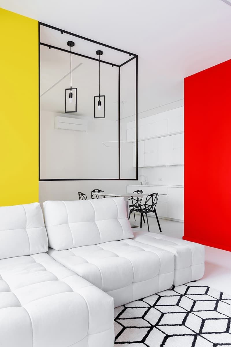 Оммаж Мондриану в московской квартире — проект Рустэма Уразметова