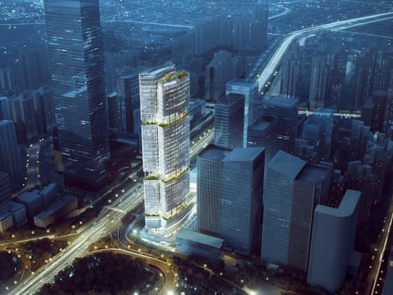 Архитекторы Aedas спроектируют высотку-бамбук в Китае Архитекторы Aedas спроектируют высотку-бамбук в Китае