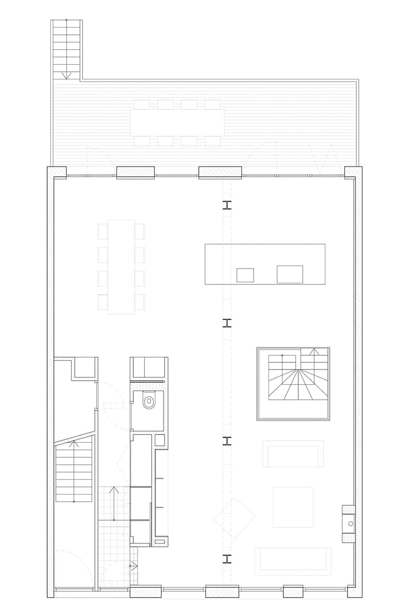 Амстердамская квартира на четырех стальных столпах – проект Unknown Architects