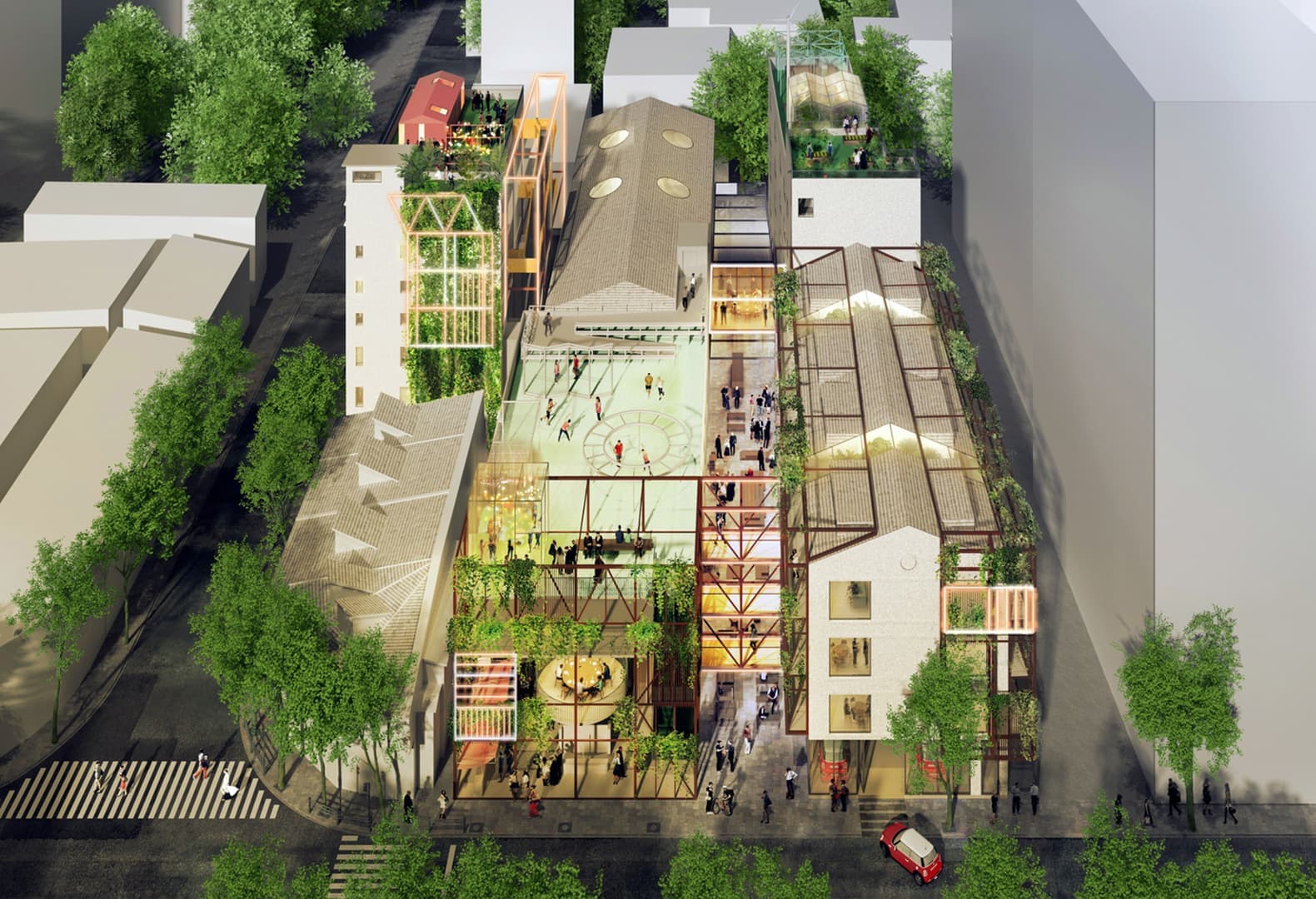 Проект мини-жилого здания в Шанхае автомобильного бренда MINI