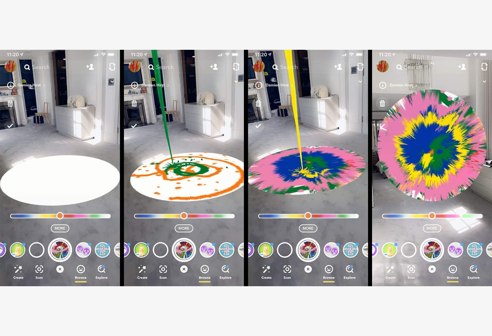 Фильтр Snapchat от Дэмьена Херста