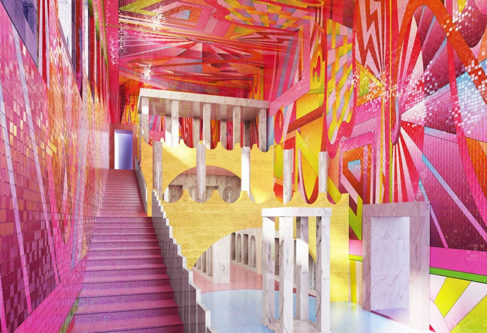 Инсталляция Democratic Monument для выставки New London Fabulous