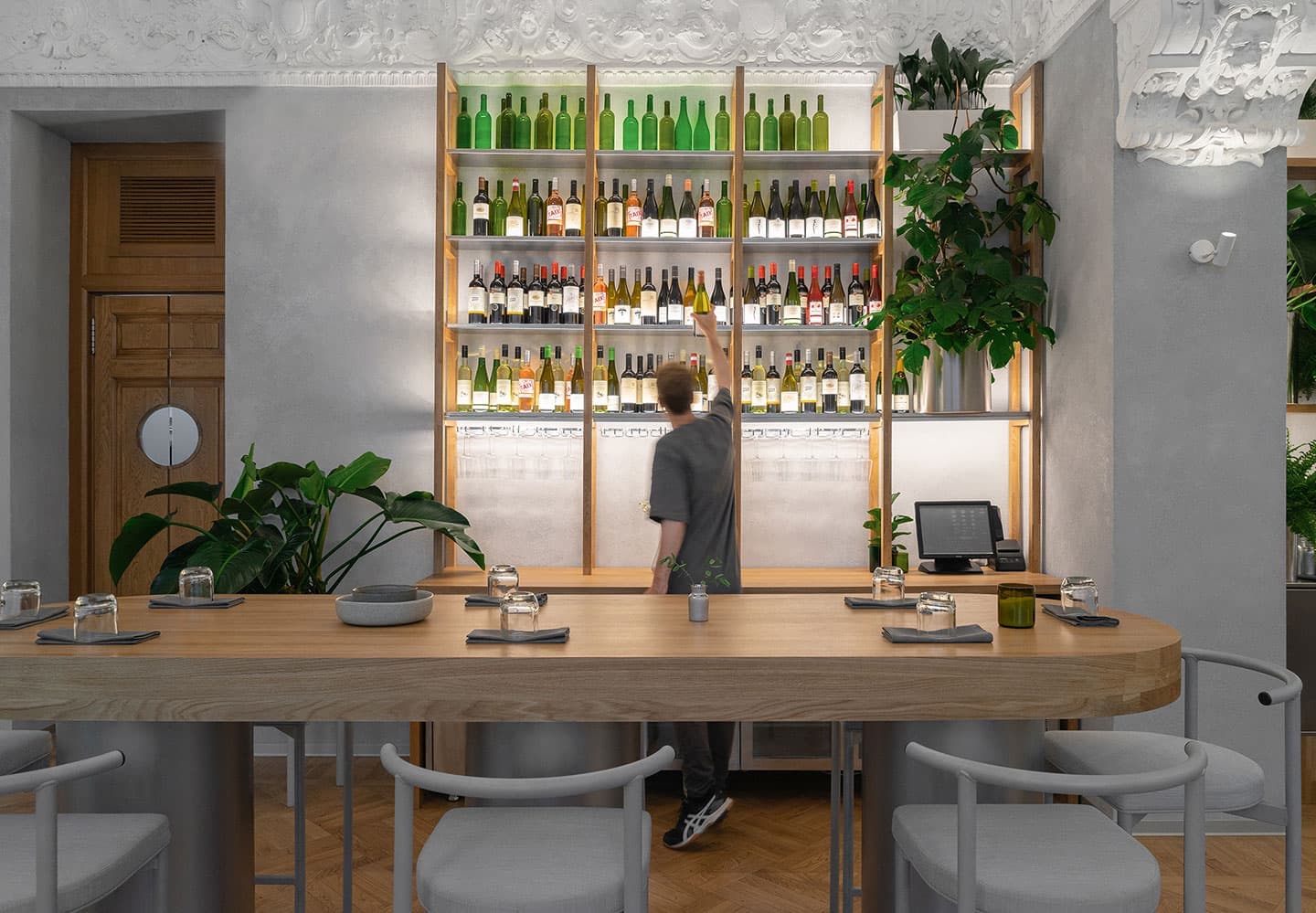 Роскошный экологический минимализм – сочетать несочетаемое в проекте ресторана ARKAROOM от студии Завод 11