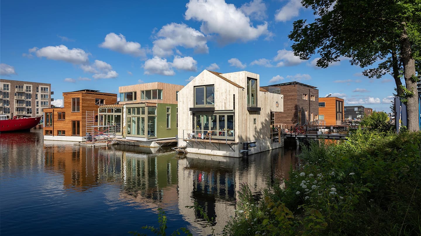 Schoonschip: экологичный жилой район на воде