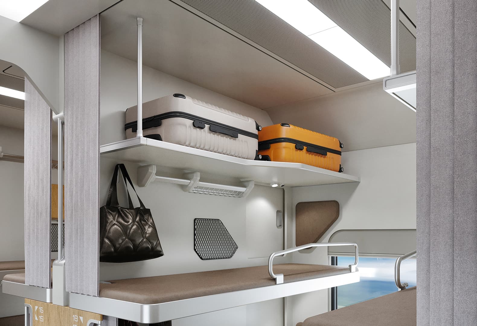 Интерьер модульного вагона, 2050 lab